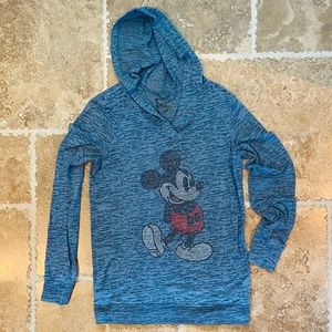 Micky Mickey Mouse Blue Hoodie - Disney Women Medium